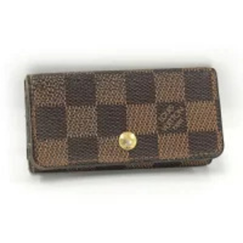 LOUIS VUITTON Multicles Key Case Wallet Damier Ebene Brown